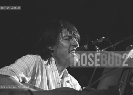 IL CANTANTE FABRIZIO DE ANDRE - VENEZIA - 1979 - ©Graziano Arici/Rosebud2 / MUSICA POP, ROCK / CONCERTO