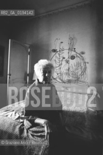 LA COLLEZIONISTA DARTE PEGGY GUGGENHEIM NELLA SUA CASA A VENEZIA  - 1979 - ©Graziano Arici/Rosebud2 / ARTE / CALDER / SCULTURA