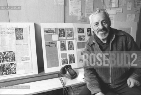 IL PITTORE ARMANDO PIZZINATO NELLA SUA CASA A VENEZIA - 1980 - ©Graziano Arici/Rosebud2 / ARTE / PITTORE / FRONTE NUOVO DELLE ARTI