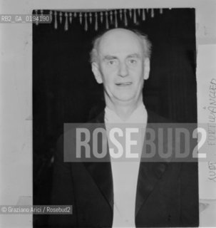 IL DIRETTORE DORCHESTRA WILHELM FURTWANGLER © 1983 ARCHIVIO Graziano Arici/Rosebud2 / MUSICA CLASSICA / ./ La cessione dei diritti si intende per quanto di nostra competenza; non comprende invece le eventuali spese relative a diritti che potranno essere richiesti dagli Enti cui appartengono le opere riprese. Tali costi, ove neccessari, e lÕespletamento di qualsivoglia pratica di richiesta permessi sono esclusivamente  a  carico del committente. .