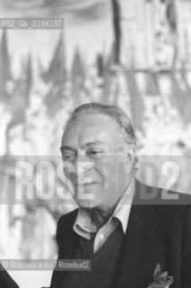 IL PITTORE RENATO GUTTUSO - VENEZIA - 1982 - ©Graziano Arici/Rosebud2 / ARTE