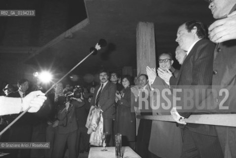 VISITA A VENEZIA DI HUA KUO-FENG (HUA GUOFENG) PRIMO MINISTRO REPUBBLICA POPOLARE CINESE E PRESIDENTE DEL PARTITO COMUNISTA  - 1979 - ©Graziano Arici/Rosebud2 / POLITICA / MURANO / FORNACE VETRO