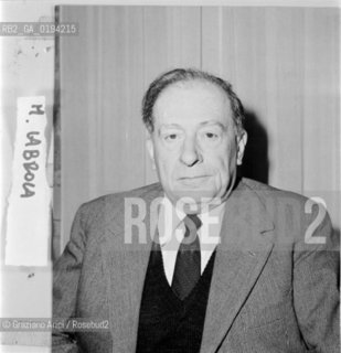 IL COMPOSITORE MARIO LABROCA © 1983 ARCHIVIO Graziano Arici/Rosebud2 / MUSICA CLASSICA /./ La cessione dei diritti si intende per quanto di nostra competenza; non comprende invece le eventuali spese relative a diritti che potranno essere richiesti dagli Enti cui appartengono le opere riprese. Tali costi, ove neccessari, e lÕespletamento di qualsivoglia pratica di richiesta permessi sono esclusivamente  a  carico del committente. .