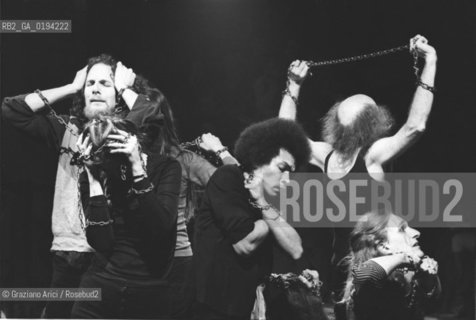 LA COMPAGNIA TEATRALE  THE LIVING THEATRE: JULIAN BECK E JUDITH MALINA - VENEZIA - 1979 - ©Graziano Arici/Rosebud2 / TEATRO / PERFORMANCE / SPETTACOLO