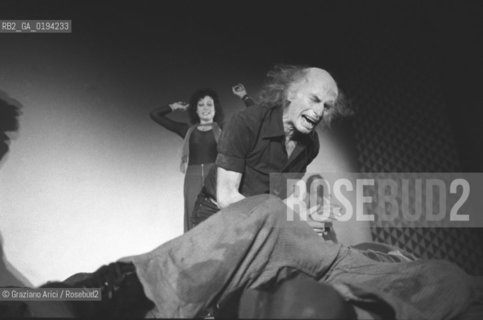 LA COMPAGNIA TEATRALE  THE LIVING THEATRE : JULIAN BECK E JUDITH MALINA - VENEZIA - 1979 - ©Graziano Arici/Rosebud2 / TEATRO / PERFORMANCE / SPETTACOLO
