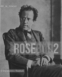 MUSICA / COMPOSITORE GUSTAV MAHLER / ARCHIVIO Graziano Arici/Rosebud2 / La cessione dei diritti si intende per quanto di nostra competenza; non comprende invece le eventuali spese relative a diritti che potranno essere richiesti dagli Enti cui appartengono le opere riprese. Tali costi, ove neccessari, e lÕespletamento di qualsivoglia pratica di richiesta permessi sono esclusivamente  a  carico del committente. .