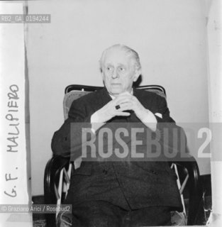 IL COMPOSITORE GIAN FRANCESCO MALIPIERO © 1983 ARCHIVIO Graziano Arici/Rosebud2 / MUSICA CLASSICA / ./ La cessione dei diritti si intende per quanto di nostra competenza; non comprende invece le eventuali spese relative a diritti che potranno essere richiesti dagli Enti cui appartengono le opere riprese. Tali costi, ove neccessari, e lÕespletamento di qualsivoglia pratica di richiesta permessi sono esclusivamente  a  carico del committente. .