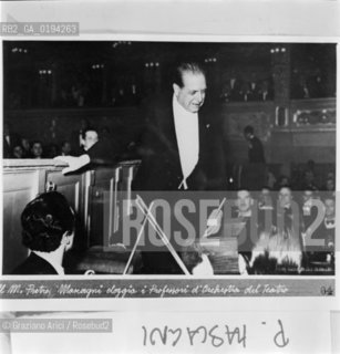 IL COMPOSITORE PIETRO MASCAGNI © 1983 ARCHIVIO Graziano Arici/Rosebud2 / MUSICA CLASSICA / TEATRO LA FENICE./ La cessione dei diritti si intende per quanto di nostra competenza; non comprende invece le eventuali spese relative a diritti che potranno essere richiesti dagli Enti cui appartengono le opere riprese. Tali costi, ove neccessari, e lÕespletamento di qualsivoglia pratica di richiesta permessi sono esclusivamente  a  carico del committente. .