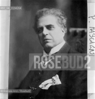 IL COMPOSITORE PIETRO MASCAGNI © 1983 ARCHIVIO Graziano Arici/Rosebud2 / MUSICA CLASSICA / ./ La cessione dei diritti si intende per quanto di nostra competenza; non comprende invece le eventuali spese relative a diritti che potranno essere richiesti dagli Enti cui appartengono le opere riprese. Tali costi, ove neccessari, e lÕespletamento di qualsivoglia pratica di richiesta permessi sono esclusivamente  a  carico del committente. .