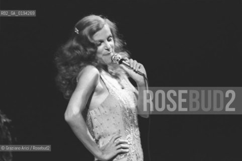 LA CANTANTE MILVA - VENEZIA - 1979 - ©Graziano Arici/Rosebud2 / MUSICA POP , ROCK / CANTANTE POP