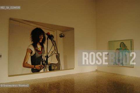 50¡ ESPOSIZIONE INTERNAZIONALE DARTE LA BIENNALE DI VENEZIA : MUSEO CORRER Pittura/Painting: Da Rauschenberg a Murakami, 1964-2003 - GERSCH : PATTI SMITH E MARIA LESSING : DOPPELSELBST PORTRAIT - ©Graziano Arici/Rosebud2