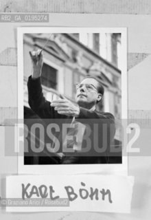 IL DIRETTORE DORCHESTRA KARL BOHM - VENEZIA © 1983 ARCHIVIO Graziano Arici/Rosebud2 / MUSICA CLASSICA / ./ La cessione dei diritti si intende per quanto di nostra competenza; non comprende invece le eventuali spese relative a diritti che potranno essere richiesti dagli Enti cui appartengono le opere riprese. Tali costi, ove neccessari, e lÕespletamento di qualsivoglia pratica di richiesta permessi sono esclusivamente  a  carico del committente. .