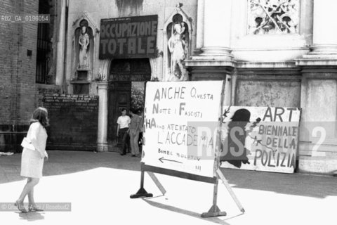 VENEZIA CONTESTAZIONE DEL 68 OCCUPAZIONE DELLACCADEMIA  DI BELLE ARTI  © 1968 Graziano Arici/Rosebud2