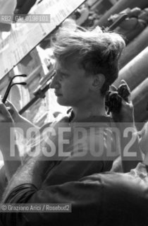 VENEZIA CONTESTAZIONE DEL 68 CONTESTAZIONE DELLA BIENNALE DARTE SCONTRI IN PIAZZA S.MARCO  PER LINNALZAMENTO DI UNA BANDIERA ROSSA SUI PILI © 1968 Graziano Arici/Rosebud2 LUIGI NONO MASSIMO CACCIARI EMILIO VEDOVA