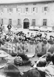 TRENTO CONTESTAZIONE DEL 68 MANIFESTAZIONE DEGLI STUDENTI DELLUNIVERSITA DI SOCIOLOGIA © 1968 Graziano Arici/Rosebud2