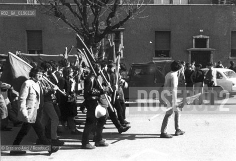 TRENTO CONTESTAZIONE DEL 68 MANIFESTAZIONE DEGLI STUDENTI DELLUNIVERSITA DI SOCIOLOGIA © 1968 Graziano Arici/Rosebud2
