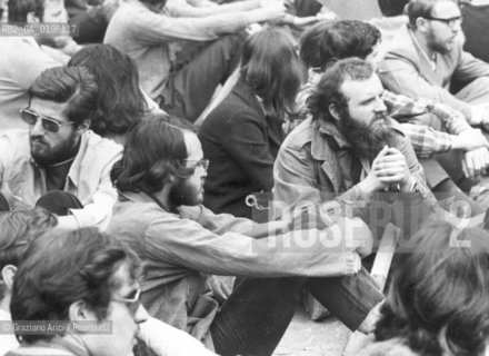 TRENTO CONTESTAZIONE DEL 68 MANIFESTAZIONE DEGLI STUDENTI DELLUNIVERSITA DI SOCIOLOGIA © 1968 Graziano Arici/Rosebud2