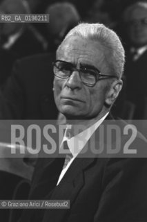 IL POLITICO SILVIUS MAGNAGO PRESIDENTE DELLA SUDTIROLER VOLKSPARTEI (1957-91) - 1993 ©Graziano Arici/Rosebud2 / POLITICA / SUD TIROLO / ALTO ADIGE