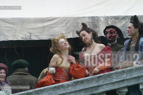 06/01/2004  ITALY, VENICE : THE SHOOTING OF THE MOVIE THE MERCHANT OF VENICE DIRECTED BY MICHAEL RADFORD © 2004 Graziano Arici/Rosebud2 FILM.MERCANTE DI VENEZIA SHAKESPEARE