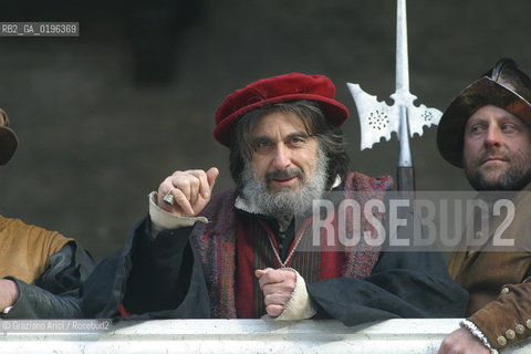 06/01/2004  ITALY, VENICE : THE SHOOTING OF THE MOVIE THE MERCHANT OF VENICE DIRECTED BY MICHAEL RADFORD _ THE ACTOR AL PACINO © 2004 Graziano Arici/Rosebud2 FILM MERCANTE DI VENEZIA SHAKESPEARE