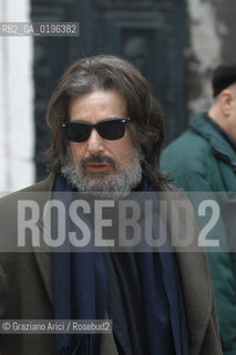 08/01/2004  ITALY, VENICE : THE SHOOTING OF THE MOVIE THE MERCHANT OF VENICE DIRECTED BY MICHAEL RADFORD _ THE ACTOR AL PACINO © 2004 Graziano Arici/Rosebud2 FILM MERCANTE DI VENEZIA SHAKESPEARE