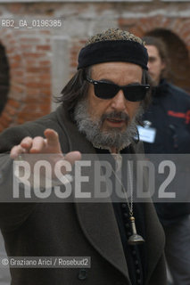 08/01/2004  ITALY, VENICE : THE SHOOTING OF THE MOVIE THE MERCHANT OF VENICE DIRECTED BY MICHAEL RADFORD _ THE ACTOR AL PACINO © 2004 Graziano Arici/Rosebud2 FILM MERCANTE DI VENEZIA SHAKESPEARE
