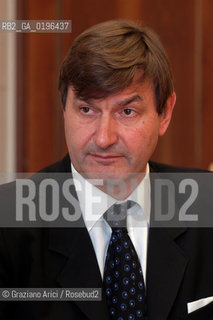 CROCETTA DEL MONTELLO (TREVISO) IL PRESIDENTE DELLA FABBRICA DI SCARPE GEOX MARIO MORETTI POLEGATO PRESIDENT OF SHOES FACTORY GEOX ©Graziano Arici/Rosebud2 SCARPA INDUSTRIALE ECONOMIA