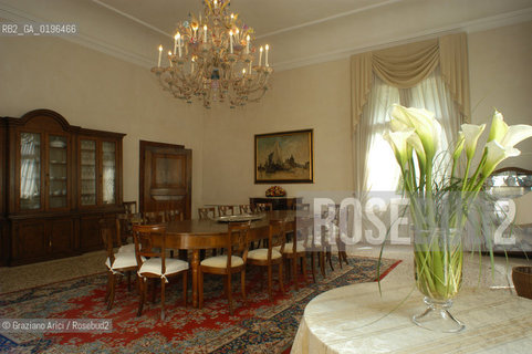 CROCETTA DEL MONTELLO (TREVISO) LA VILLA SANDI DEL PRESIDENTE DELLA FABBRICA DI SCARPE GEOX MARIO MORETTI POLEGATO PRESIDENT OF SHOES FACTORY GEOX HOME ©Graziano Arici/Rosebud2 SCARPA INDUSTRIALE ECONOMIA