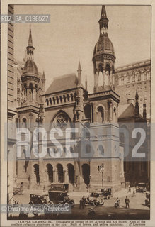 NEW YORK - USA - 1905 (?) TEMPLE EMMANU-EL ©Graziano Arici/Rosebud2 SINAGOGA EBREI