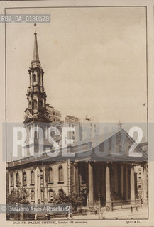 NEW YORK - USA - 1905 (?) OLD ST. PAULS CHURCH ©Graziano Arici/Rosebud2 CHIESA