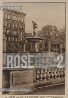 NEW YORK - USA - 1905 (?) PULITZER IS SITUATED NEAR  THE ENTRANCE TO CENTRAL PARK ©Graziano Arici/Rosebud2 FONTANA