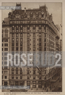 NEW YORK - USA - 1905 (?) HOTEL MARTINIQUE SAME MANAGEMENT AS HOTEL MCALPIN ©Graziano Arici/Rosebud2 HOTEL