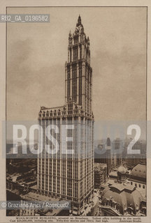 NEW YORK - USA - 1905 (?) WOOLWORTH BUILDING  SKYSCRAPER ©Graziano Arici/Rosebud2 GRATTACIELO
