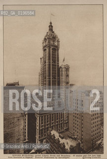 NEW YORK - USA - 1905 (?) SINGER BUILDING SKYSCRAPER ©Graziano Arici/Rosebud2 GRATTACIELO