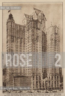 NEW YORK - USA - 1905 (?) CITY INVESTING BUILDING SKYSCRAPER ©Graziano Arici/Rosebud2 GRATTACIELO