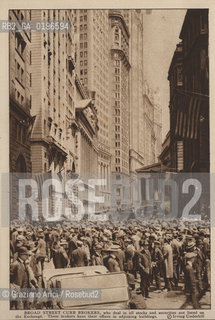 NEW YORK - USA - 1905 (?) BROAD STREET  CURB BROKERS ©Graziano Arici/Rosebud2 BORSA