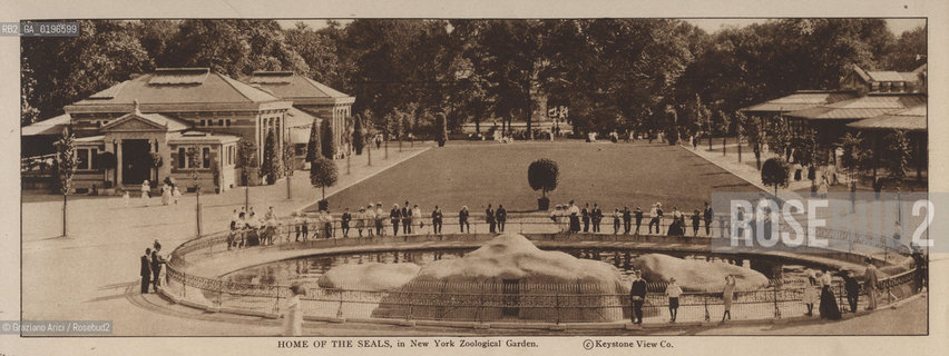 NEW YORK - USA - 1905 (?) HOME OF THE SEALS IN THE NEW YORK ZOOLOGICAL GARDEN ©Graziano Arici/Rosebud2 ZOO