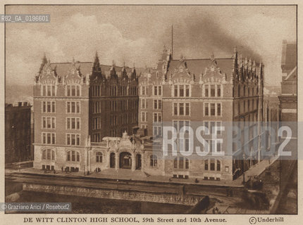 NEW YORK - USA - 1905 (?) DE WITT CLINTON HIGH SCHOOL ©Graziano Arici/Rosebud2 SCUOLA