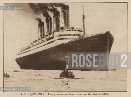 NEW YORK - USA - 1905 (?) SHIP S. AQUITANIA ©Graziano Arici/Rosebud2
