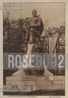 NEW YORK - USA - 1905 (?) STATUE OF GIOVANNI DA VERRAZZANO ©Graziano Arici/Rosebud2 STATUA