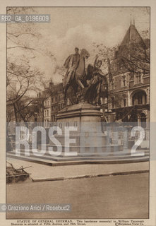 NEW YORK - USA - 1905 (?) STATUE OF GENERAL SHERMAN ©Graziano Arici/Rosebud2 STATUA
