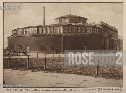 NEW YORK - USA - 1905 (?) AQUARIUM THIS BUILDING CONTAINS A COLLECTION OF RAREST FISH ©Graziano Arici/Rosebud2 ACQUARIO
