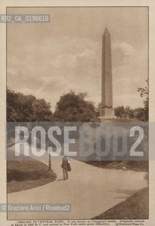 NEW YORK - USA - 1905 (?) OBELISK IN THE CENTRAL PARK ©Graziano Arici/Rosebud2 OBELISCO