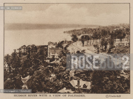 NEW YORK - USA - 1905 (?) HUDSON RIVER WITH A VIEW OF PALISADES ©Graziano Arici/Rosebud2 FIUME