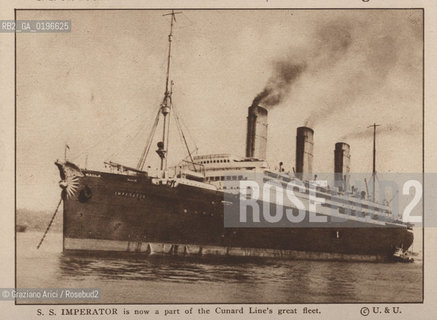 NEW YORK - USA - 1905 (?) SHIP S.S. IMPERATOR ©Graziano Arici/Rosebud2 NAVE