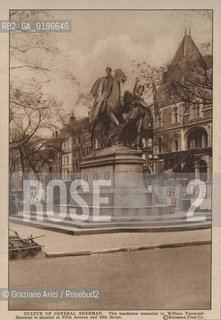 NEW YORK - USA - 1905 (?) STATUE OF GENERAL SHERMAN ©Graziano Arici/Rosebud2 STATUA