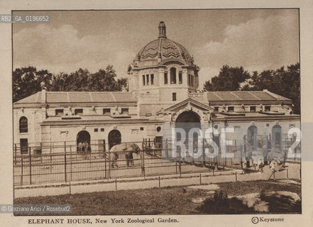 NEW YORK - USA - 1905 (?) ELEPHANT HOUSE NEW YORK ZOOLOGICAL GARDEN ©Graziano Arici/Rosebud2 ZOO