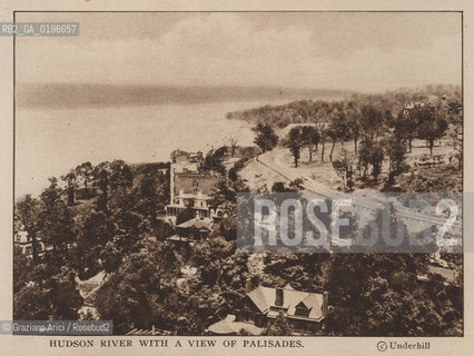 NEW YORK - USA - 1905 (?) HUDSON RIVER WITH A VIEW OF PALISADES ©Graziano Arici/Rosebud2 FIUME