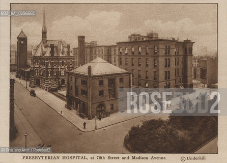 NEW YORK - USA - 1905 (?) PRESBYTERIAN HOSPITAL ©Graziano Arici/Rosebud2 OSPEDALE