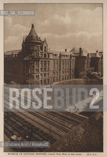 NEW YORK - USA - 1905 (?) MUSEUM OF NATURAL HISTORY  ©Graziano Arici/Rosebud2 MUSEO STORIA NATURALE.GEO